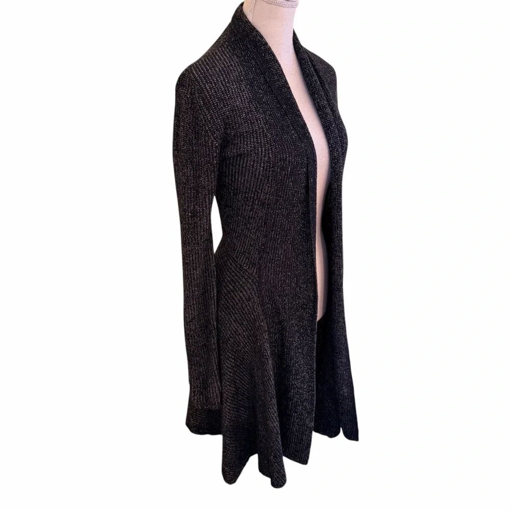 CAbi Black/White/Grey Open Front Long Line 